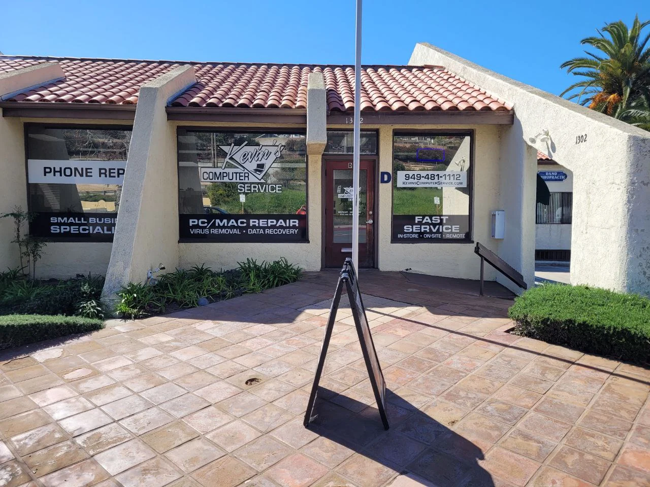 Kevin’s Computer Service storefront in San Clemente